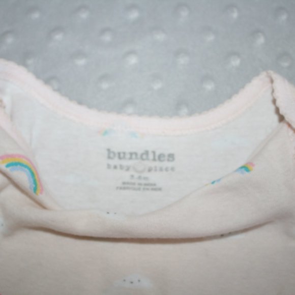 3/$20 Baby girl onesie rainbows cloud 6 months - Picture 12 of 12